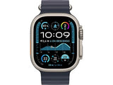 Apple Watch Ultra 2 (2024), GPS + Cellular, 49 mm, Caja de Titanio Natural, Gesto doble toque, Correa Ocean Band de color Azul marino