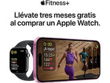 Apple Watch Series 10 (2024), GPS + Cellular, 42 mm, Gesto de doble toque, Caja de titanio Natural, Correa deportiva Gris piedra, Talla M/L
