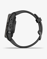Garmin Fenix 7S Pro Zafiro Solar Titanio gris carbón correa negro