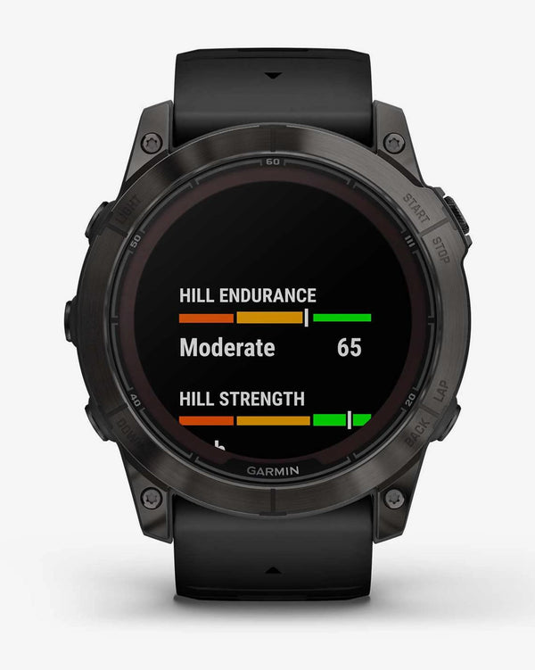 Garmin Fenix 7X Pro Zafiro Solar Titanio gris carbón correa negro