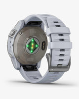 Garmin EPIX 2 PRO Zafiro 47 mm Titanio correa blanco