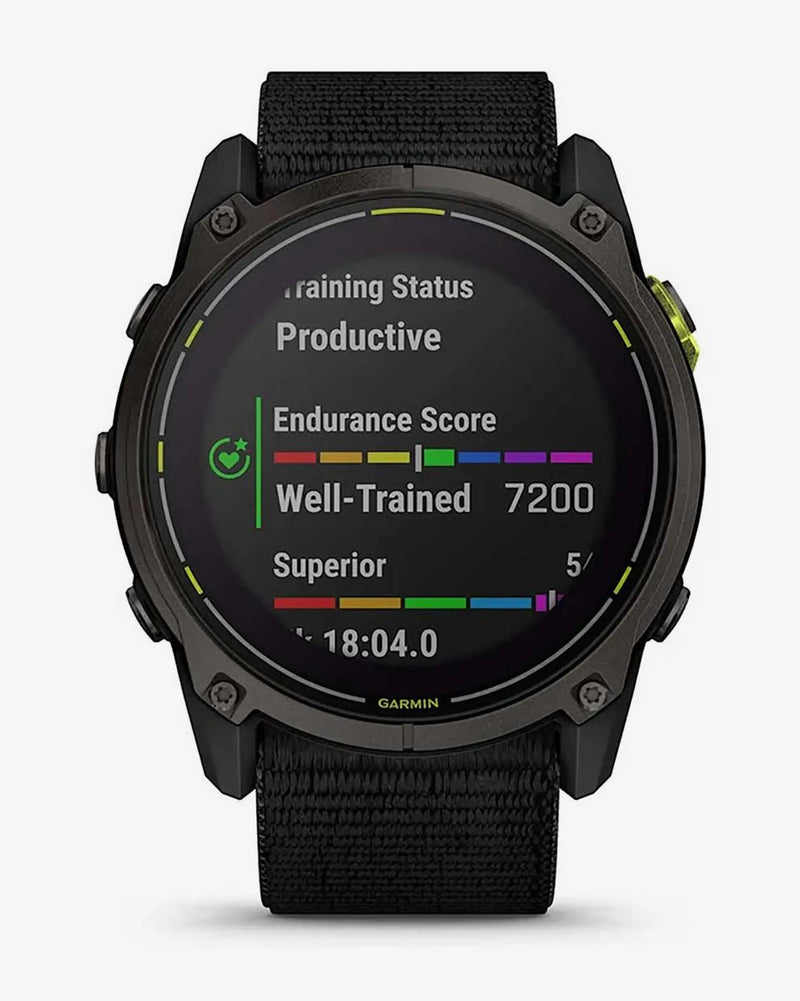 Garmin Enduro 3 Zafiro Solar 51 mm Titanio gris carbón correa negro