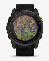 Garmin Enduro 3 Zafiro Solar 51 mm Titanio gris carbón correa negro