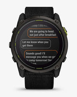 Garmin Enduro 3 Zafiro Solar 51 mm Titanio gris carbón correa negro