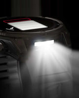 Garmin Fenix 8 Zafiro Solar 51 mm Titanio gris carbón correa negro