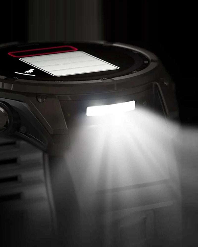 Garmin Fenix 8 Zafiro Solar 51 mm Titanio gris carbón correa negro