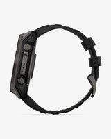 Garmin Fenix 8 Zafiro Solar 51 mm Titanio gris carbón correa negro