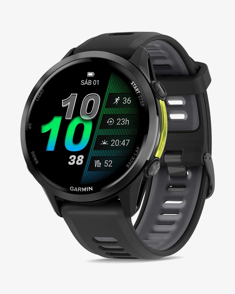 Garmin Forerunner 970 gris oscuro correa negro