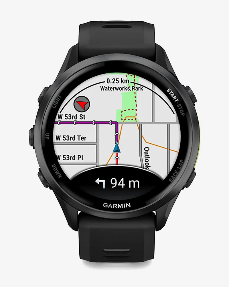 Garmin Forerunner 970 gris oscuro correa negro