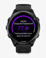 Garmin Forerunner 970 gris oscuro correa negro